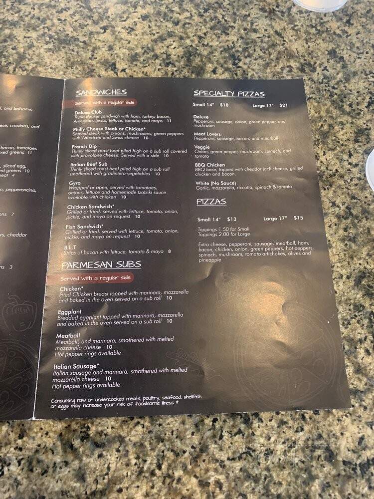 CB's Pizza & Grill - Bradenton, FL menu_pic