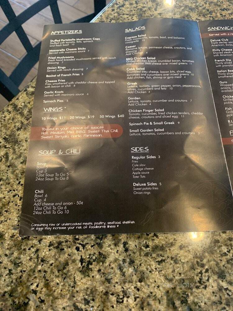 CB's Pizza & Grill - Bradenton, FL menu_pic