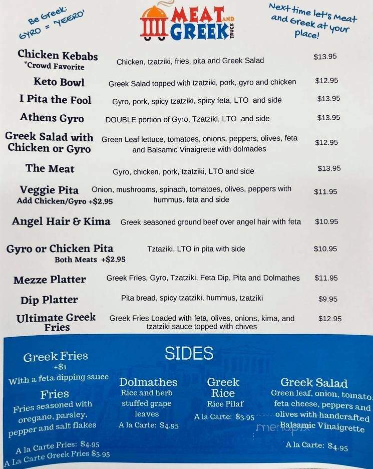 Meat and Greek Truck - Southern Pines, NC menu_pic
