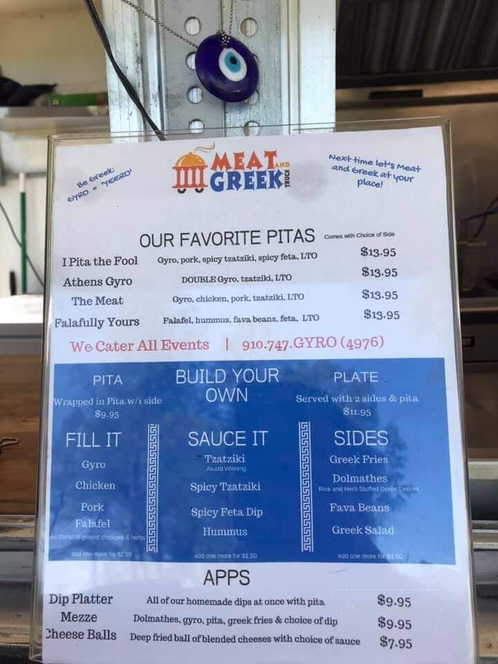 Meat and Greek Truck - Southern Pines, NC menu_pic