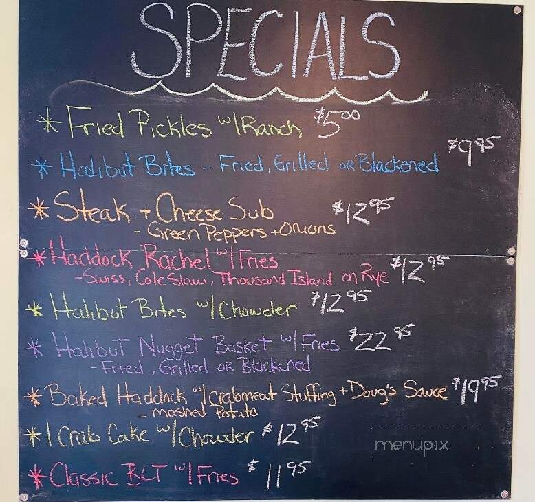 Doug's Seafood - Thomaston, ME menu_pic