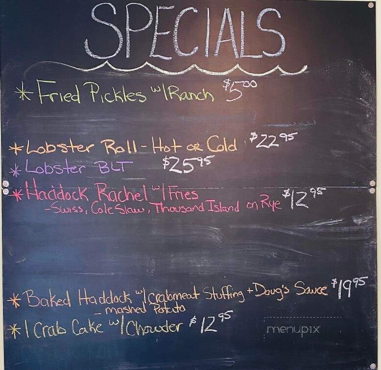 Doug's Seafood - Thomaston, ME menu_pic