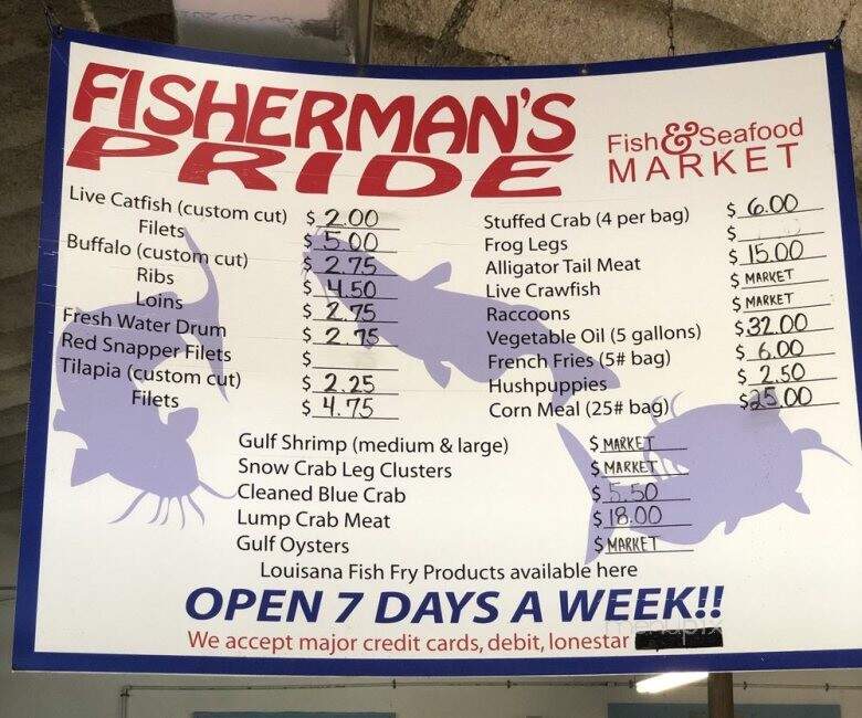 Fisherman's Pride - Trinity, TX menu_pic