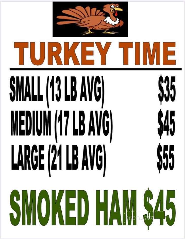 County's BBQ - Oneida, TN menu_pic