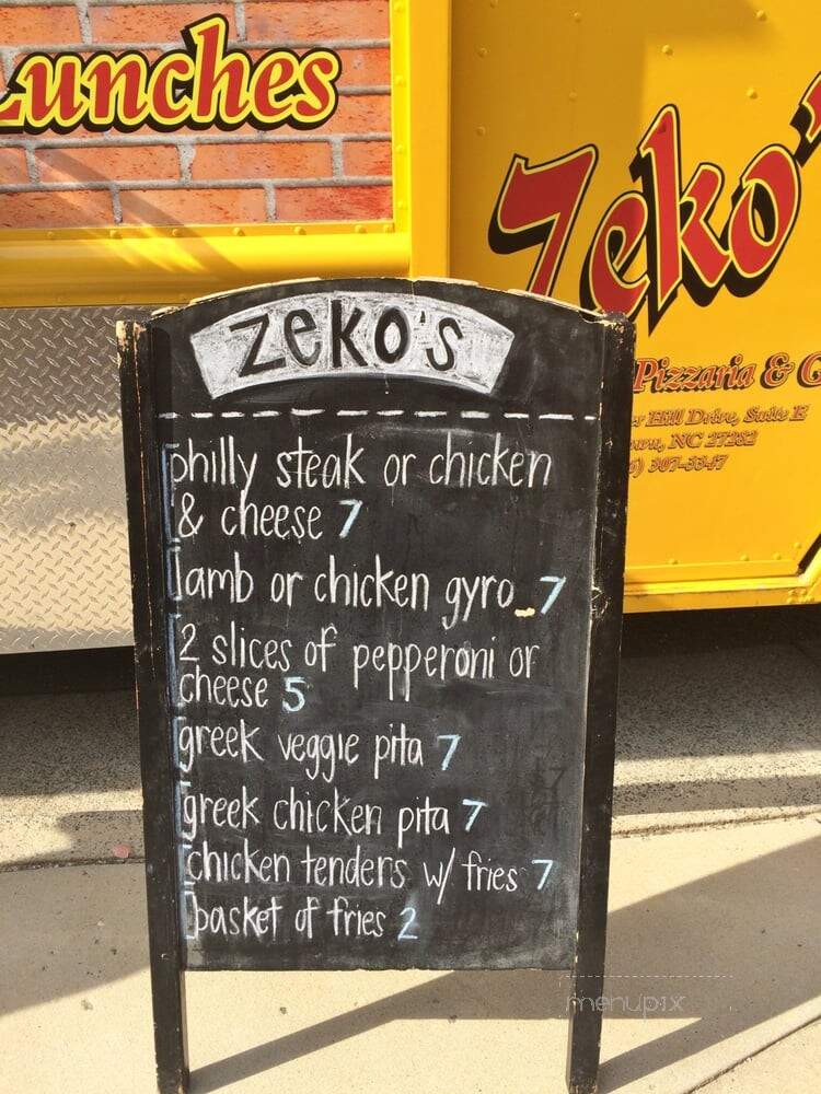 Zeko's 2 GO - Jamestown, NC menu_pic