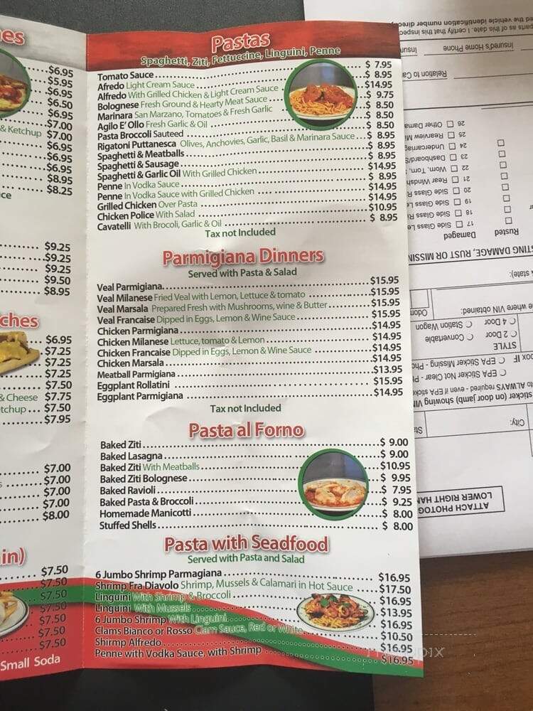Pizza Village Cafe II - Belleville, NJ menu_pic