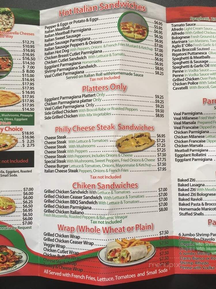 Pizza Village Cafe II - Belleville, NJ menu_pic