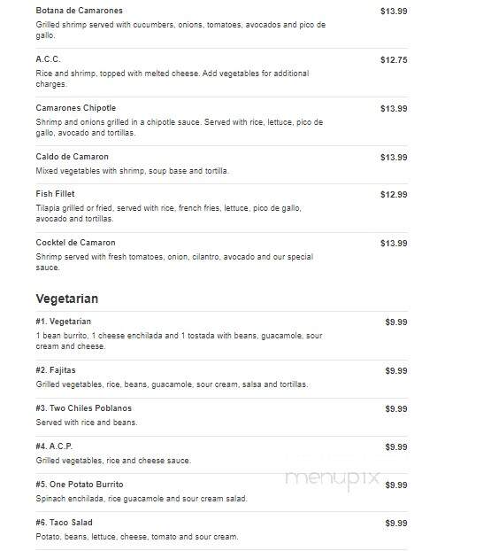 Mex-Am Resturant - Graham, NC menu_pic