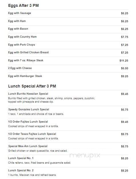 Mex-Am Resturant - Graham, NC menu_pic