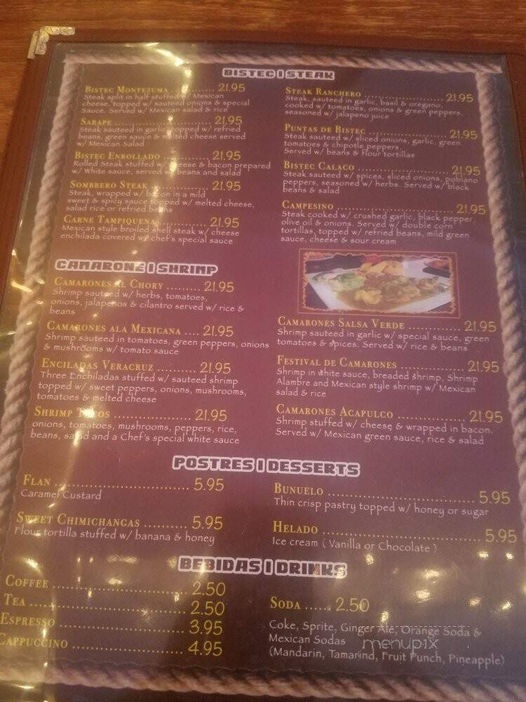 Cinco De Mayo Restaurant - Bloomingdale, NJ menu_pic