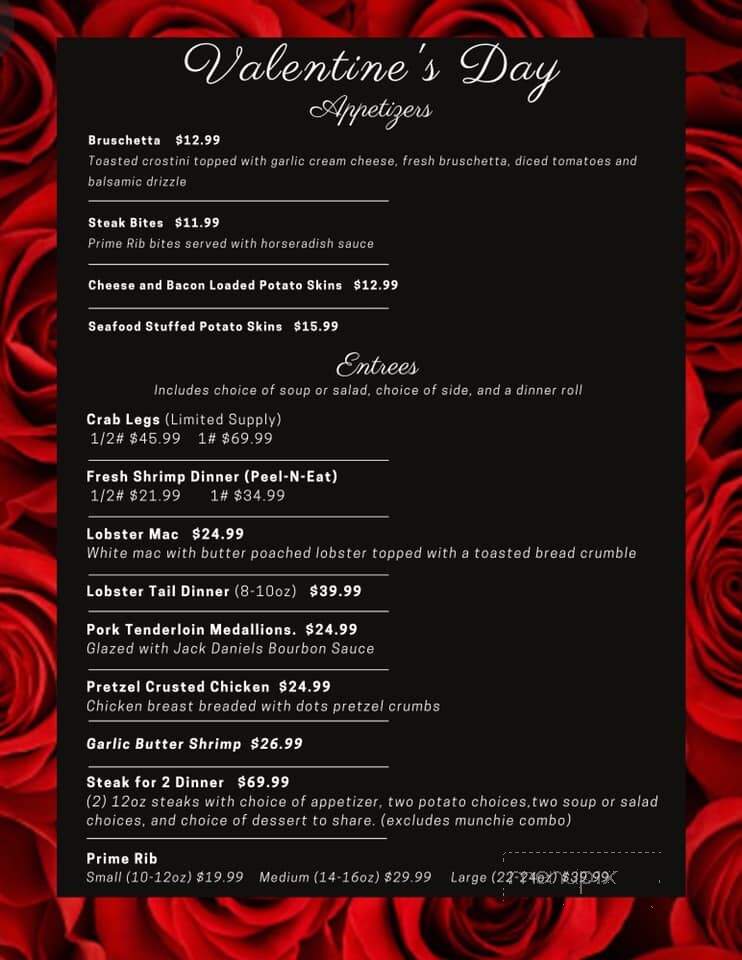 Olde Cedar Inn - West Bend, WI menu_pic