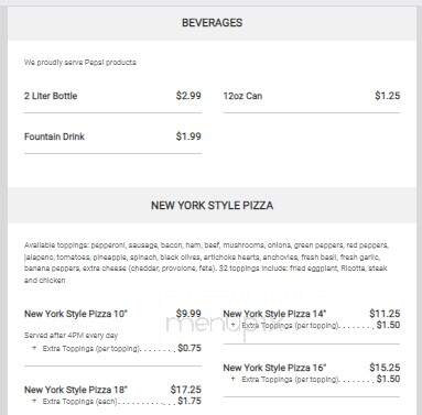 Vinny's Pizza - Goose Creek, SC menu_pic