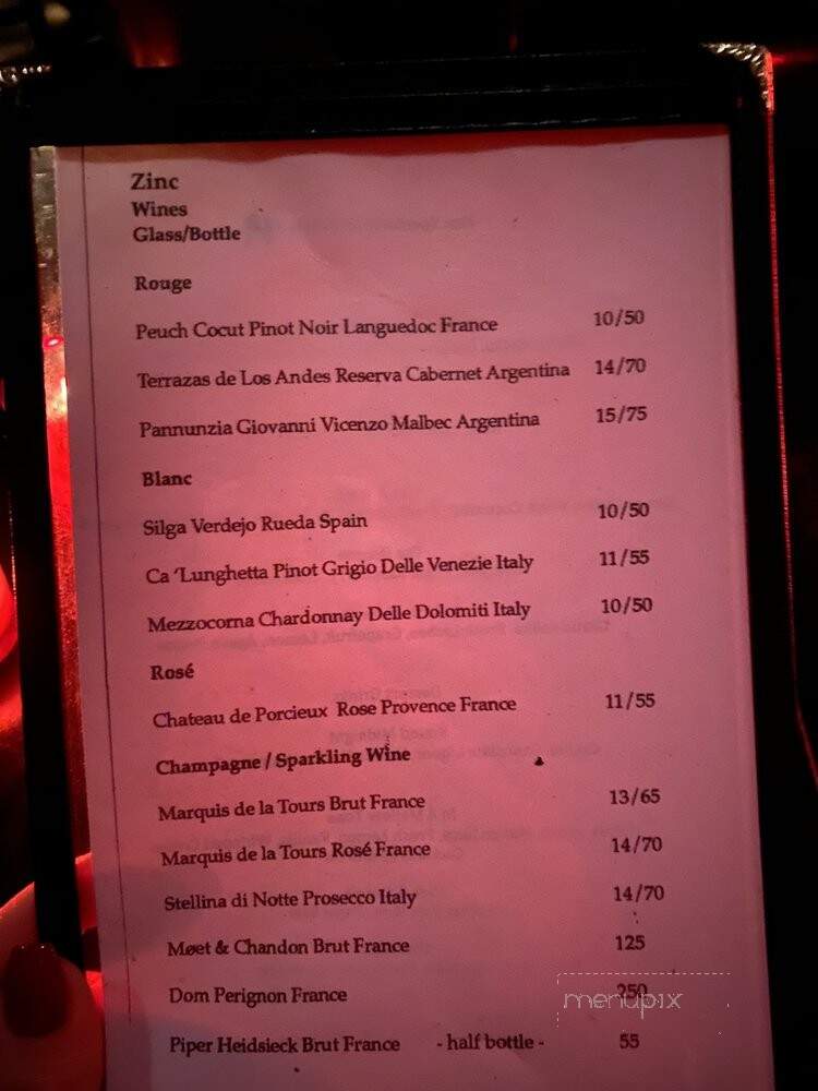 Zinc Bar - New York, NY