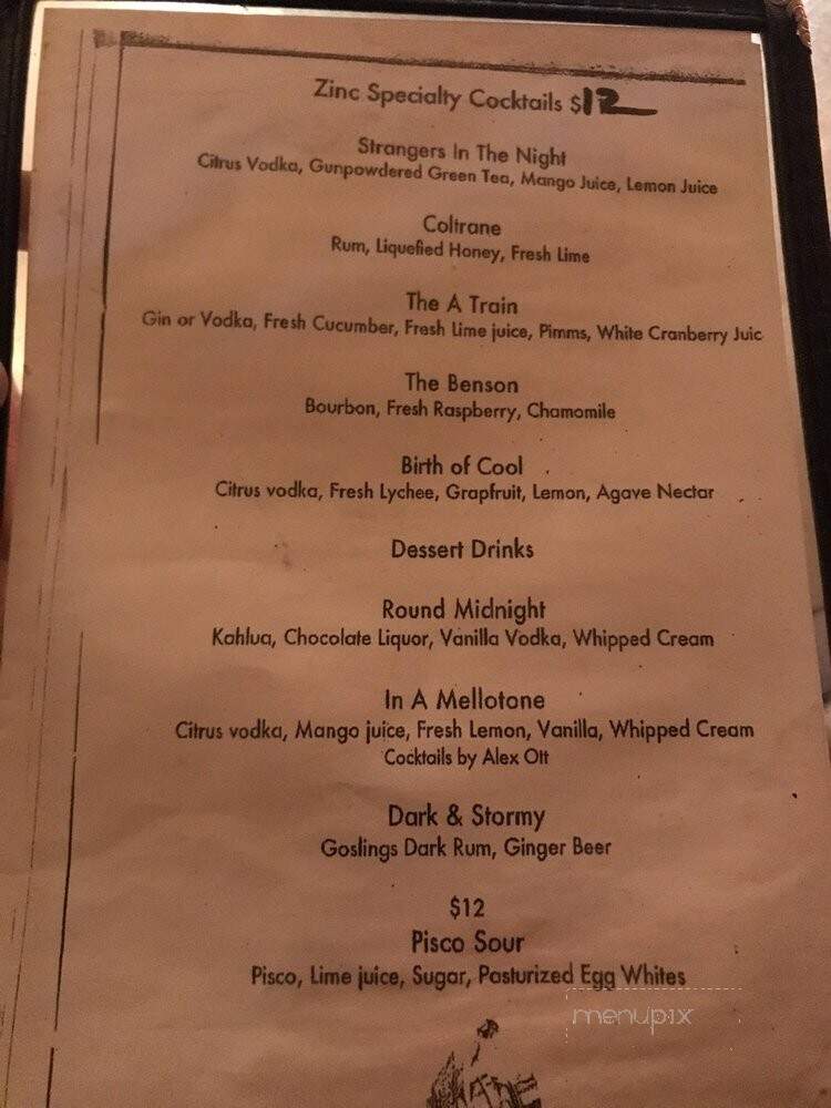 Zinc Bar - New York, NY