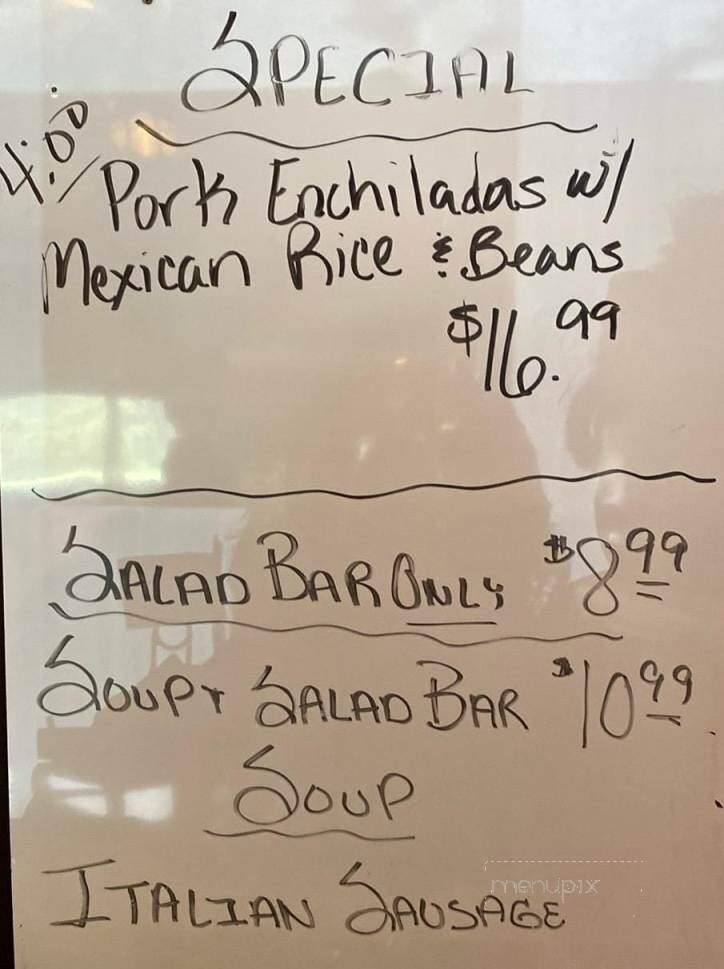 Fishbowl Bar - Danbury, WI menu_pic