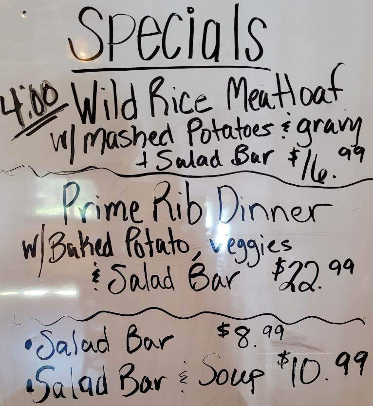 Fishbowl Bar - Danbury, WI menu_pic