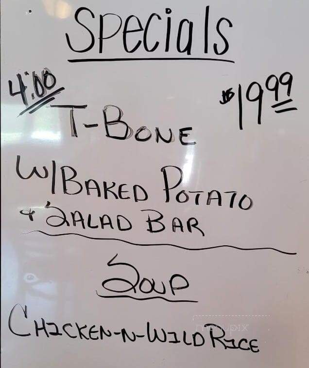 Fishbowl Bar - Danbury, WI menu_pic