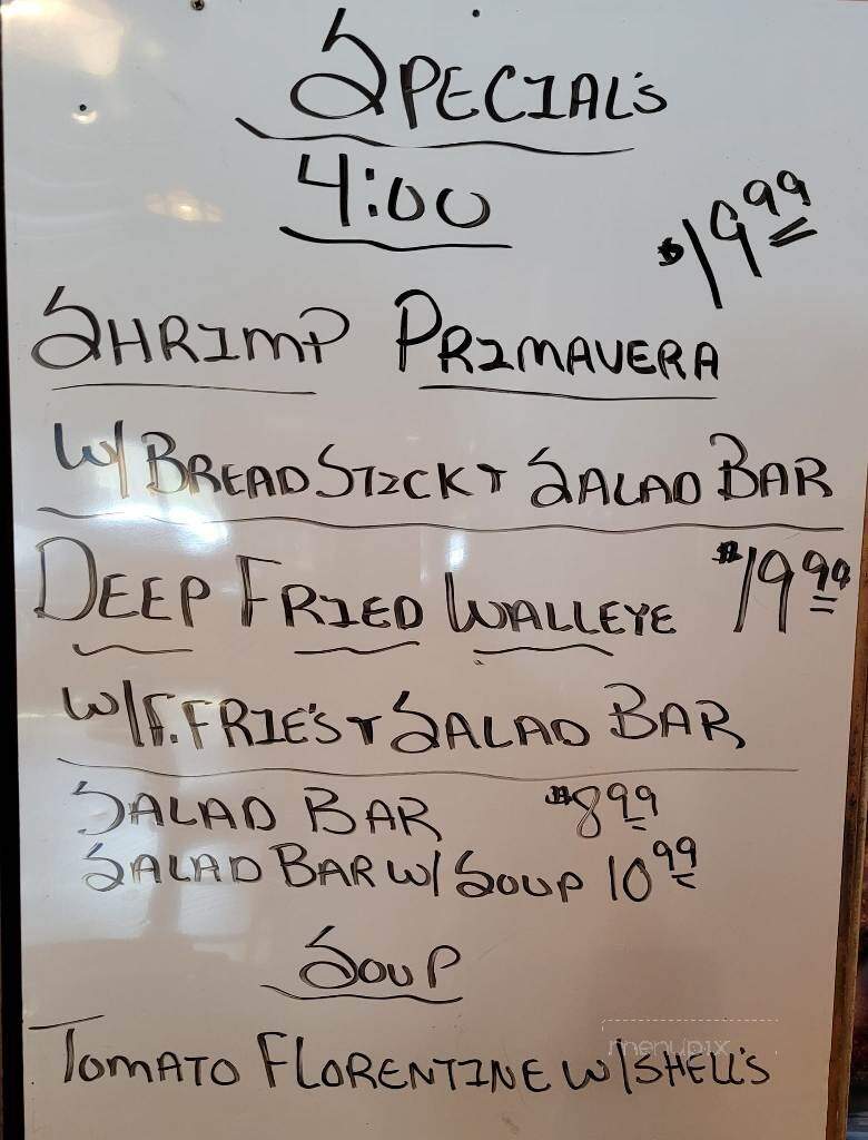 Fishbowl Bar - Danbury, WI menu_pic