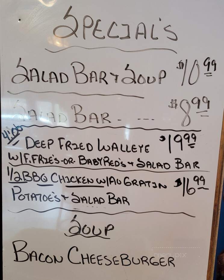 Fishbowl Bar - Danbury, WI menu_pic