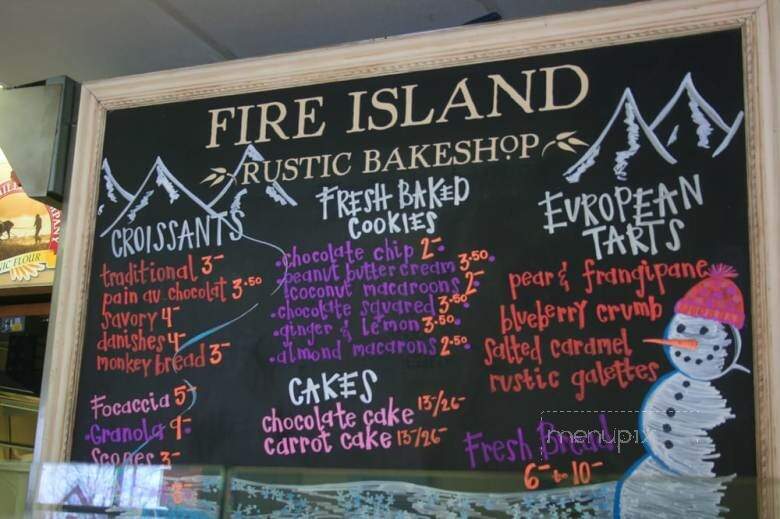 Fire Island Rustic Bakeshop - Anchorage, AK menu_pic