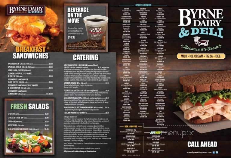 Byrne Dairy Stores - Horseheads, NY menu_pic
