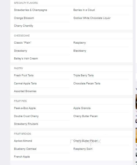 Das Meyer Fine Pastry Chalet - Arvada, CO menu_pic