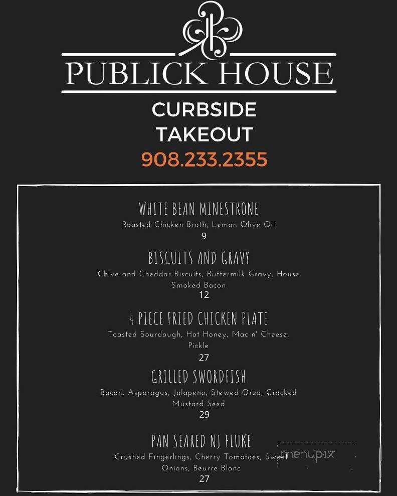 Dillons Publick House - Mountainside, NJ menu_pic