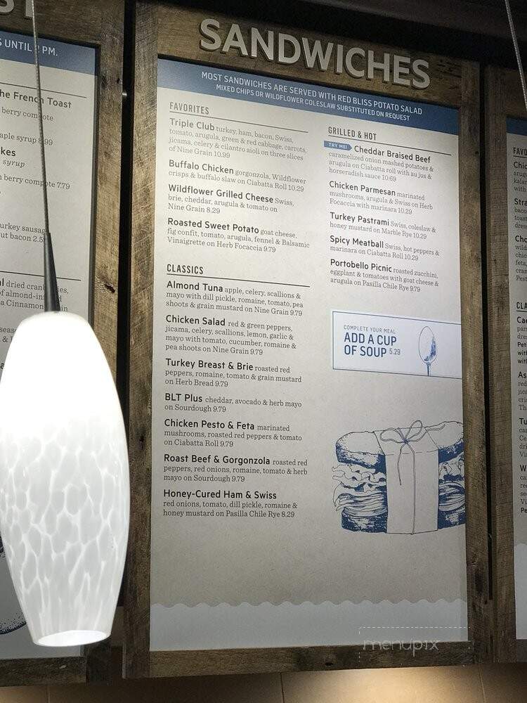 Wildflower Bread Co - Sedona, AZ menu_pic