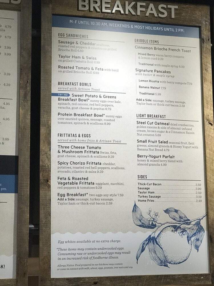 Wildflower Bread Co - Sedona, AZ menu_pic