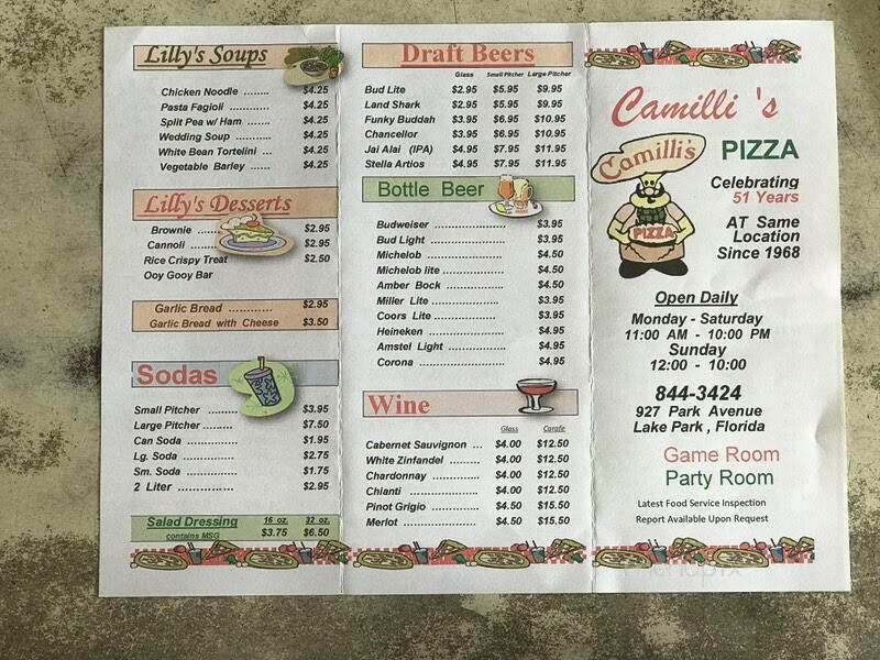 Camilli's Pizza - Lake Park, FL