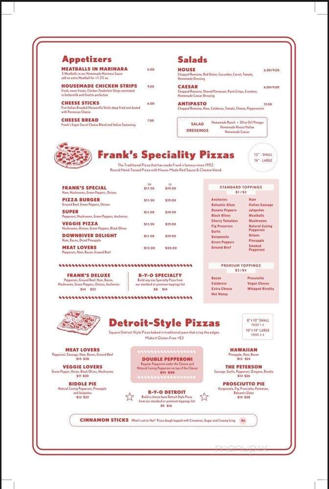 Frank's Restaurant & Pizzeria - Wyandotte, MI