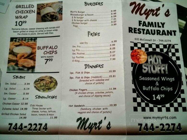 Myrt's Family Restaurant - Mattawa, ON