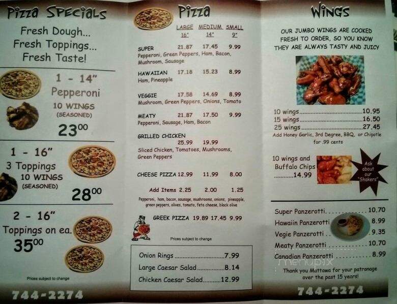 Myrt's Family Restaurant - Mattawa, ON menu_pic