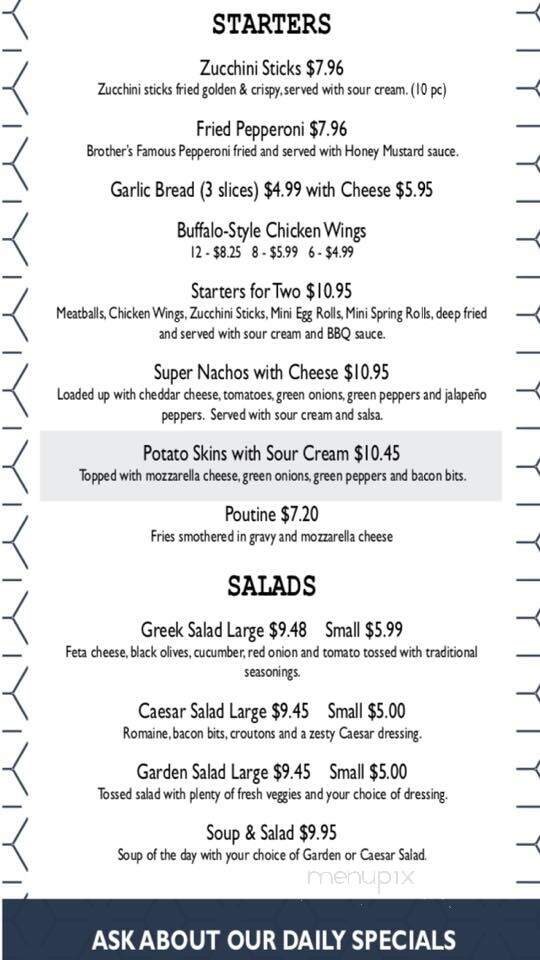 Chebucto Inn - Halifax, NS menu_pic
