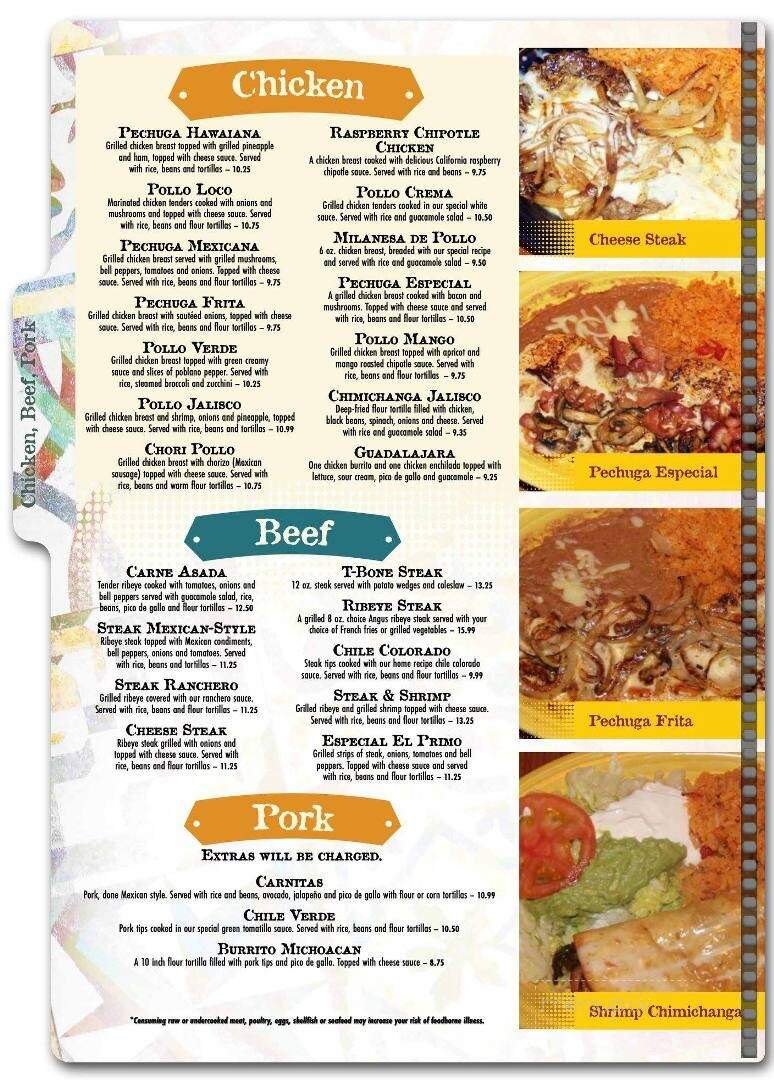Los Portales Mexican Restaurant - Murray, KY menu_pic