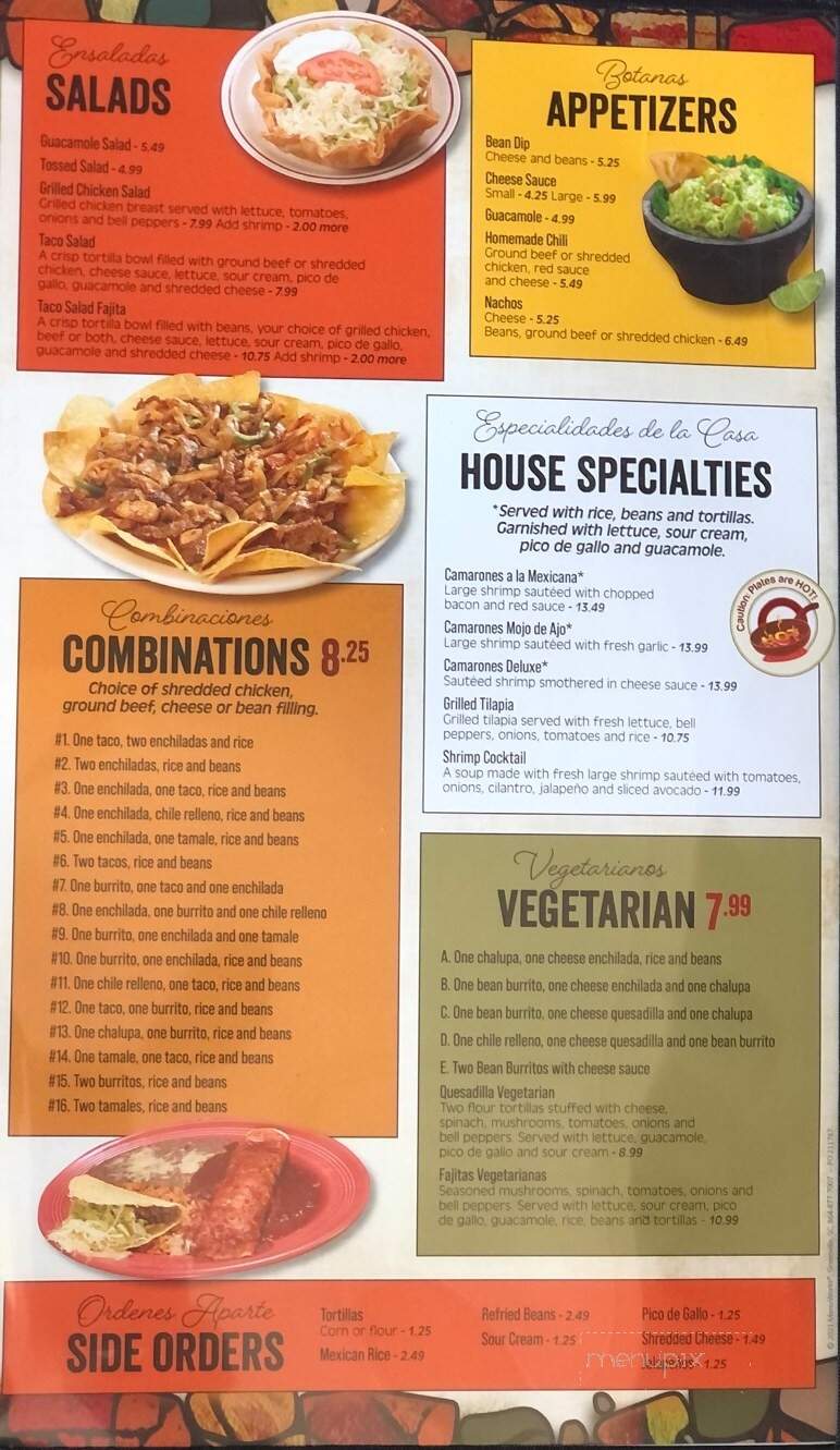 La Fuente Restaurant - Kirksville, MO menu_pic