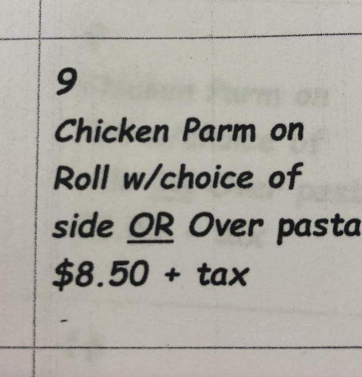 Sandee's Bakery - Jamestown, NY menu_pic