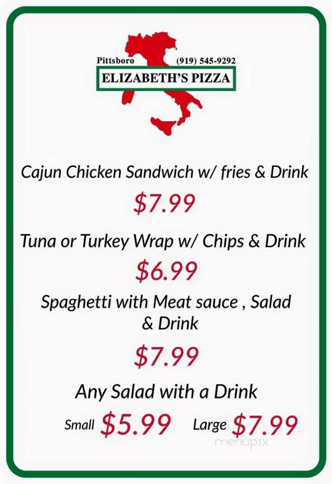 Elizabeth's Italian Restaurant - Pittsboro, NC