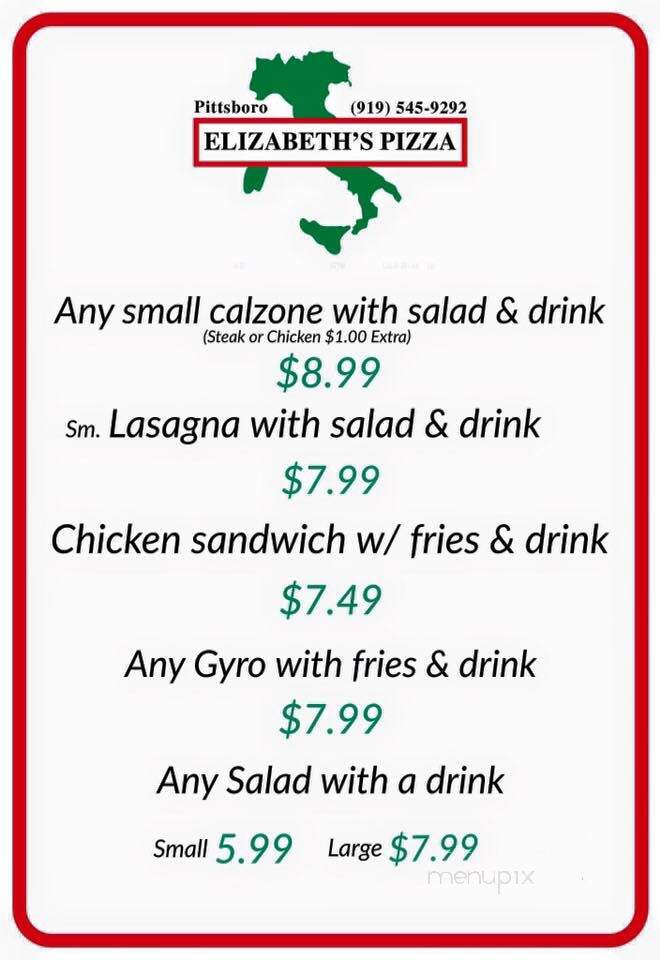 Elizabeth's Italian Restaurant - Pittsboro, NC