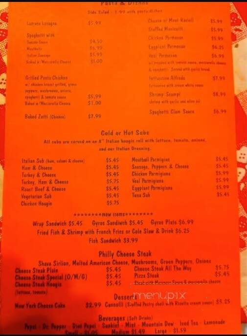 Lamama Pizza & Subs - Rocky Mount, NC menu_pic