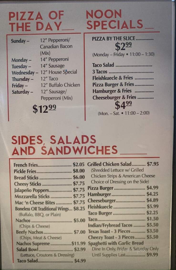 A & B Pizza - Mandan, ND menu_pic