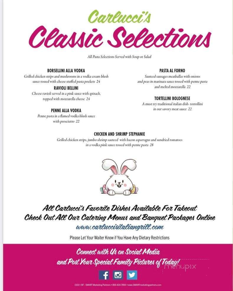 Carlucci's Grill - Yardley, PA menu_pic