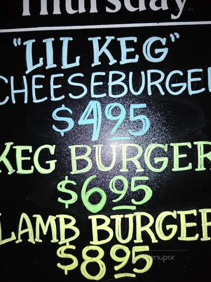 Keg Bar And Grille - Sharon, PA menu_pic