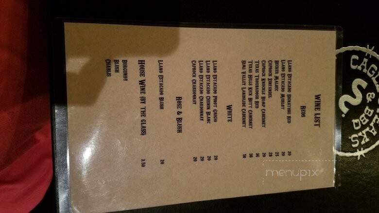 Cagle Steaks - Lubbock, TX menu_pic
