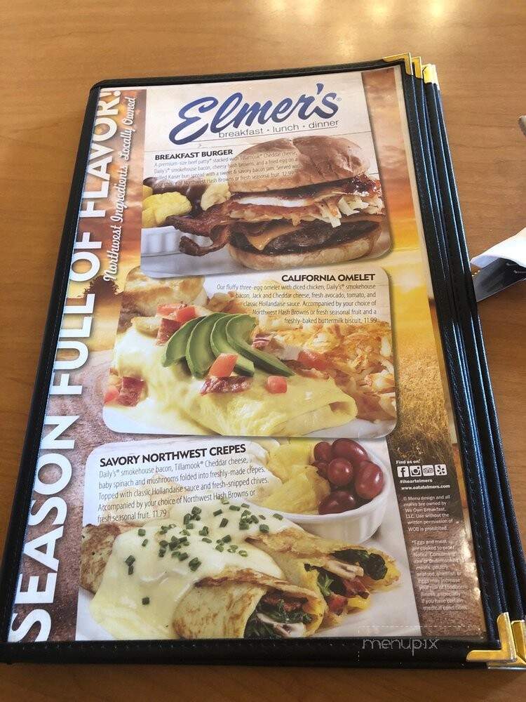 Elmer's Restaurant - Tacoma, WA menu_pic