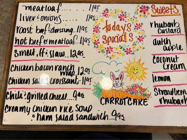 Beth's Twin Bluff Cafe - Nelson, WI menu_pic