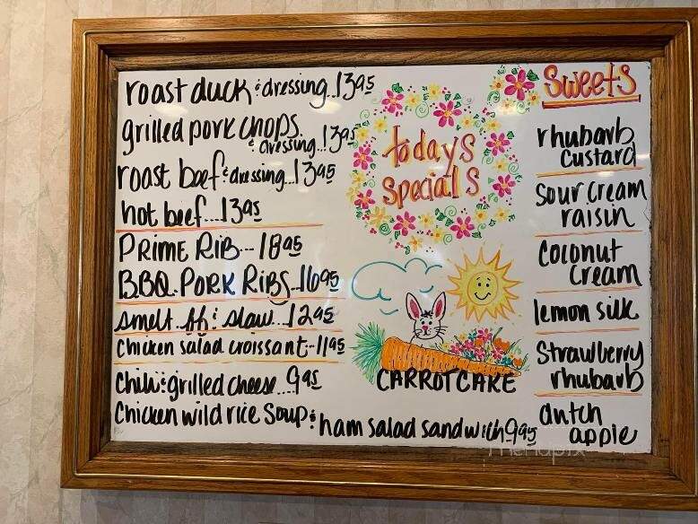 Beth's Twin Bluff Cafe - Nelson, WI menu_pic