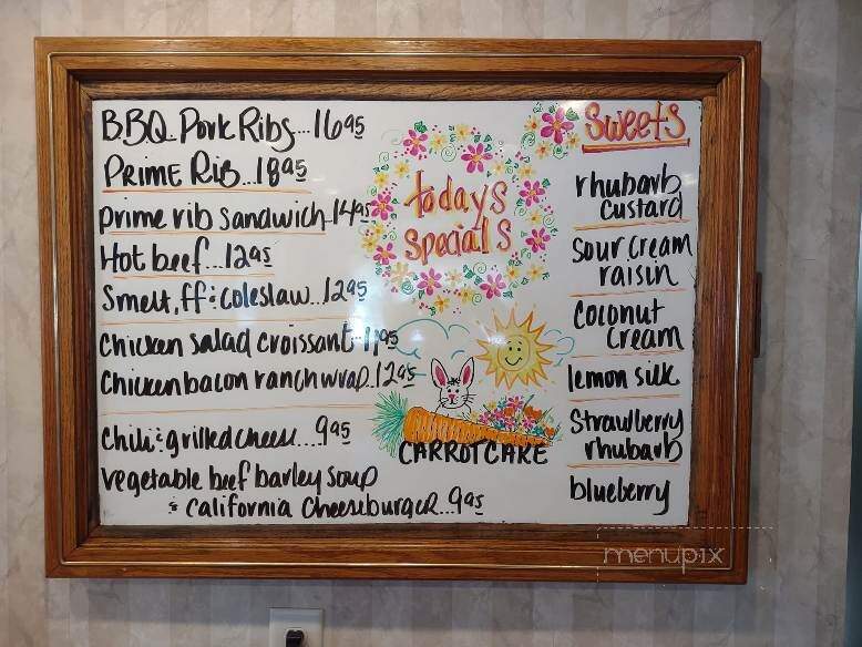 Beth's Twin Bluff Cafe - Nelson, WI menu_pic