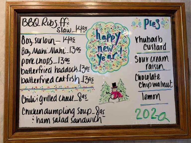 Beth's Twin Bluff Cafe - Nelson, WI menu_pic