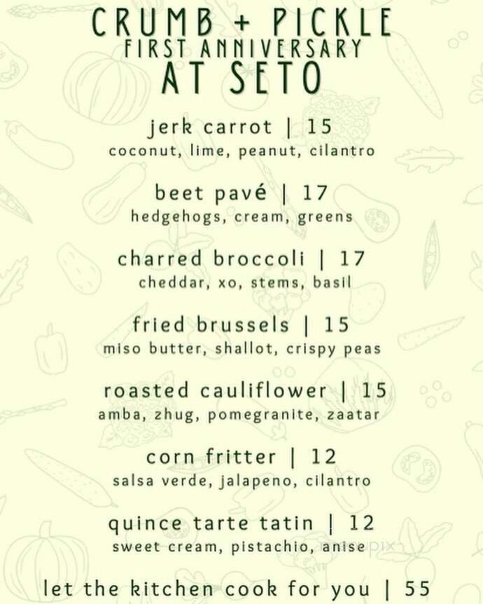 Seto Kitchen & Bar - St. John's, NL menu_pic